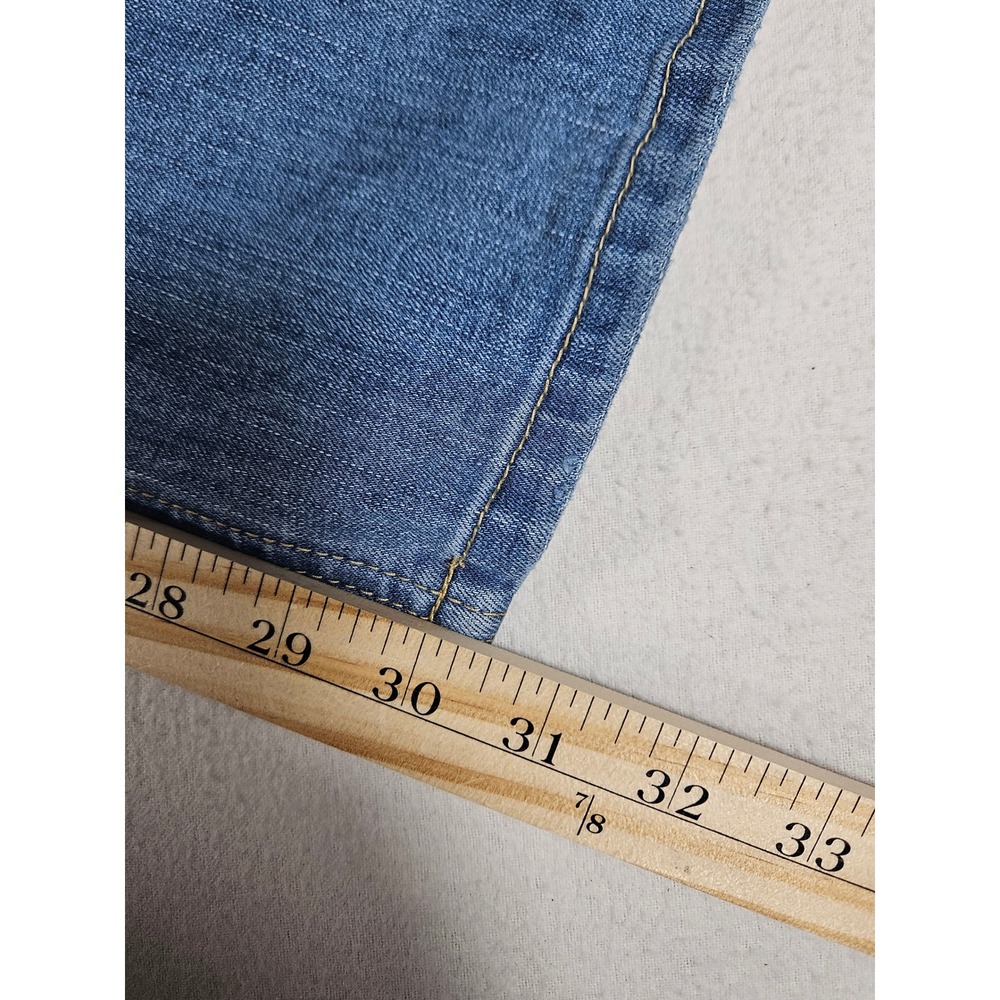 Flamingals Womens High Waisted Wide Leg Jeans Medium Wash Blue Size S 80292 - Picture 5 of 9